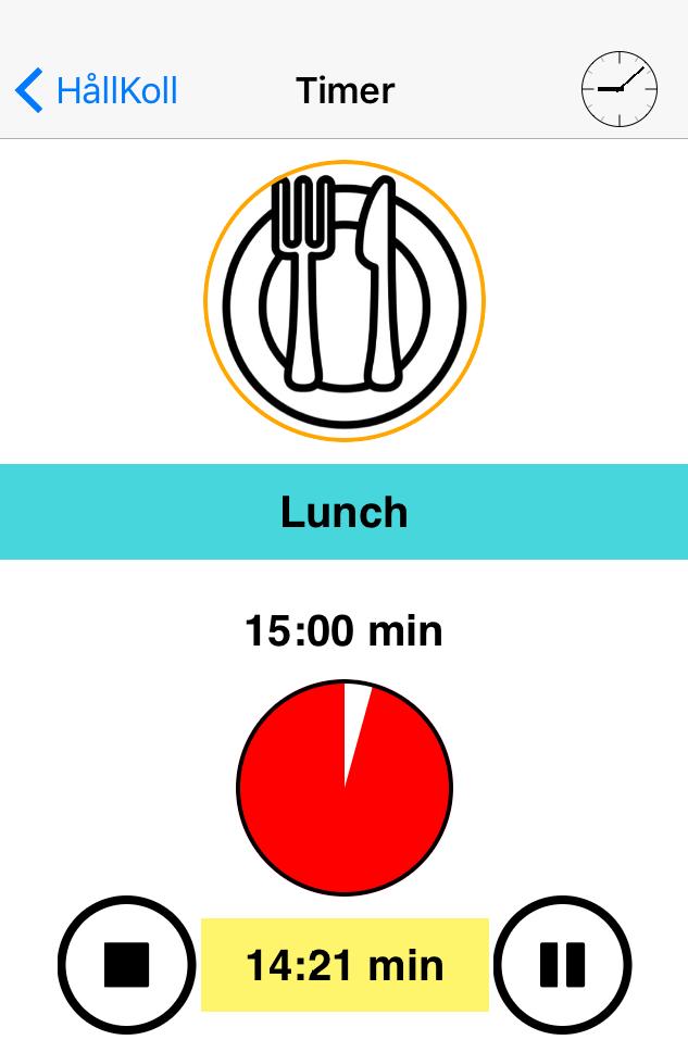 Timer Genom att skapa en timermall kan man återanvända timern och koppla den till en händelse i kalendern.