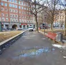 grusgångarnas tillgänglighet och komfort för gångtrafikanter, cyklister, barnvagnar och