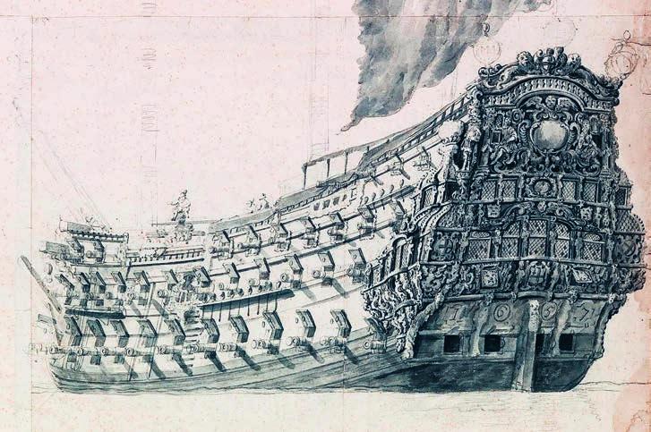 riksäpplets skal Fig. 7.11. Medan Francis Sheldon arbetade i England var han involverad i tillkomsten av skeppet London.