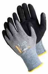 ARBETSHANDSKAR / LÄTT ARBETE TEGERA 883A Syntethandske, nitrilfoam, handflatedoppad, Lycra, nylon, 15 gg, skummad greppyta, Cat.
