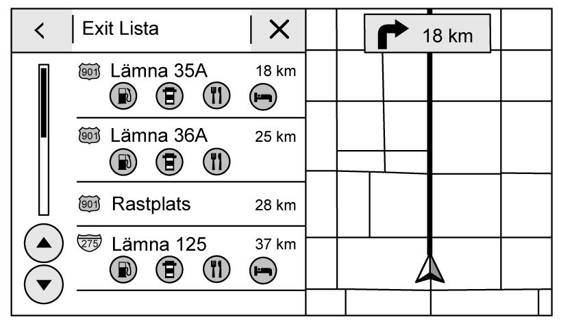 leras om. När omräkningen är klar ersätts aktivitetsindikatorn med de nya ruttsegmenten.