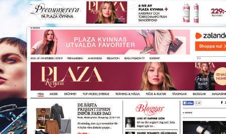 nr 10 2018 9 SEk Digitala kanaler Plazakvinna.com daglig uppdatering Nyhetsflödet på plazakvinna.