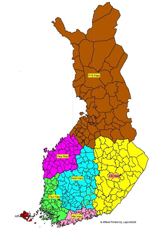 Sida 48 / 50 BILAGA 5. FÖRVALTNINGSDOMSTOLARNAS DOMKRETSAR 1.