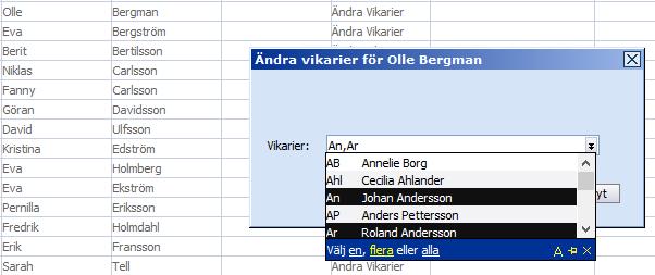 ADMINISTRATION FÖRÄLDRAR/ELEV All information i den här tabellen kommer via integration från BER. Persontabellen kan användas för att söka information, men ingen ny grunddata kan tillföras.