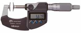 50 ± 1* Digital 0,001 IP65, standardmodell friktionstrumma 5 353 3 120 293-100-10 0 25 ± 0,5* Digital 0,0001 Mikrometer med extra hög