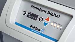 Elvärmare Digital kontrollpanel för MidiHeat Digital - Digital temperaturkontroll 8-45 C - Master-/slavfunktion - parallellkoppla upp till nio värmare och styr från en master.