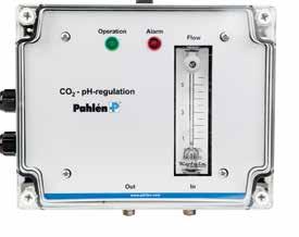 CO 2 ph-reglering ph-minidos Pahlén ph-minidos är en enkel, smidig och säker lösning för att hålla ph-värdet på en stabil nivå med hjälp av CO 2 (koldioxid).