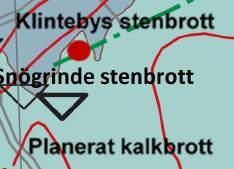 av stor sprickighet och därmed möjlighet till lagring och transport av grundvatten.