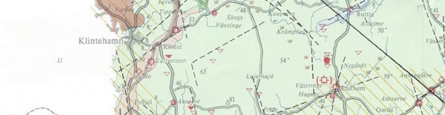 Kalkstenen underlagras av märgel och växellagring med märgel, märgelsten och kalksten.