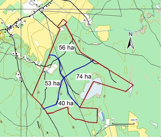 Klintehamn, och cirka 25 % avrinner västerut till området söder om Snögrinde stenbrott där det infiltrerar till en djupare liggande grundvattenförekomst.