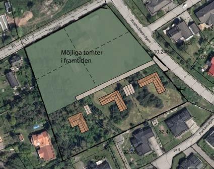 350 kvadratmeter byggnadsarea och en högsta utnyttjandegrad i byggnadsarea per fastighet är 18%.