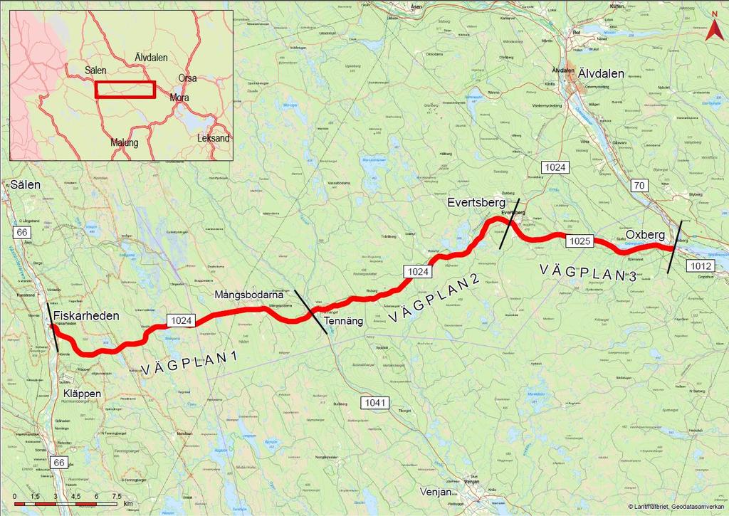 inlagd på PPI till projektet. Vasaloppsvägen, VSM603 1.