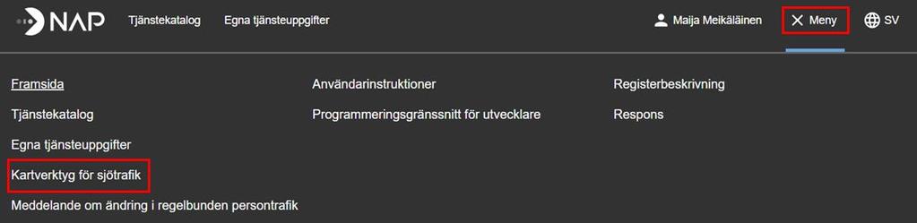 Instruktion 2 (14) 1 Inledning De här instruktionerna är avsedda för dem som använder kartverktyget för sjötrafik, som är en del av NAP-applikationen.