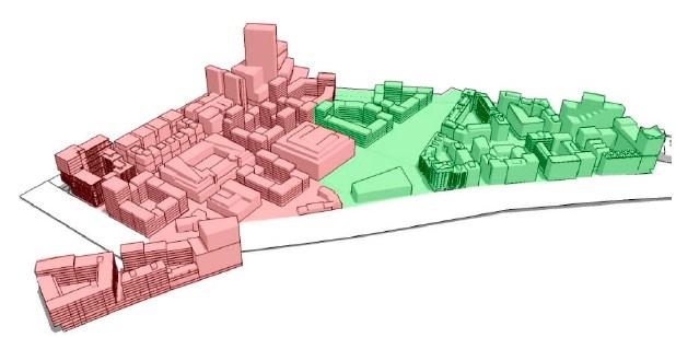 Sida 14 (20) Bild från 3d-modellen på helheten som visar de två olika karaktärerna.