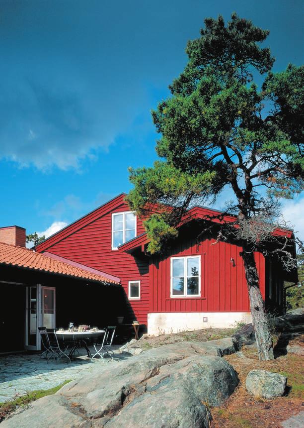 Vita knutar och andra nymodigheter Rött med vita knutar. En klassiker, men faktiskt bara en i raden av alla vackra kombinationer i den faluröda färgtraditionen.