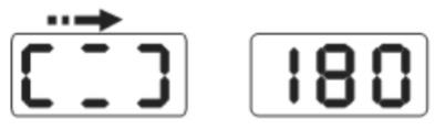 När indikeringslamporna på utvändig position lyser all ljus vid klockan 12 klockan utanför ae-positionen, placera vikter lika med värdet som visas på höger sida.