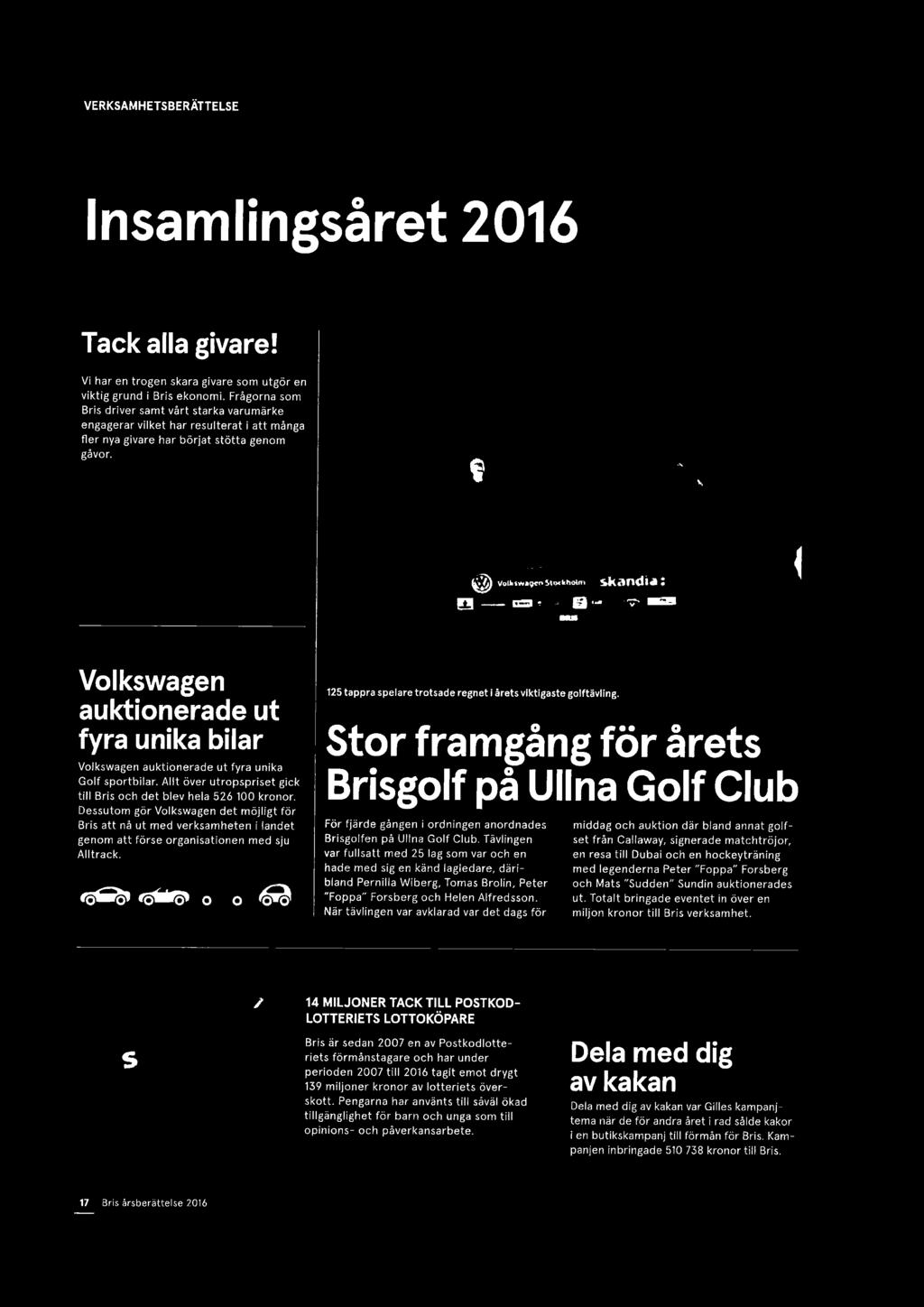 ~ ~~~ ~ 125 tappra spelare trotsade regnet i årets viktigaste golftåvling. Stor framgång för årets Brisgolf på Ullna Golf Club För fjärde gången i ordningen anordnades Grisgolfen på Ullna Golf Club.