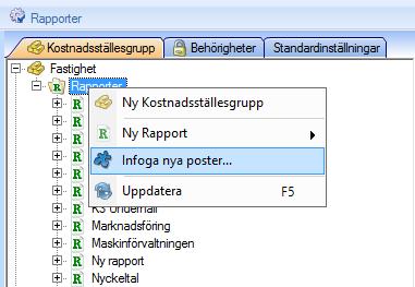 Förenklad administration av rapportmallar Det är relativt lätt att skapa rapportmallar i samband med att man gör grundimplementationen av systemet.