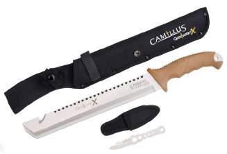 Machete Outdoor Carnivore X Titan 45 cm i hölster Camillus Outdoor Machete Carnivore X är framtagen och designad för att tåla tuffa tag i skog och vildmark för
