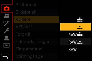 Grunder Ställa in menyn 3 Tryck på för att välja menyalternativet, och tryck på [MENU/SET] Funktion Sida Genom att använda pekskärmen Peka på menyalternativet Du kan byta sida genom att peka