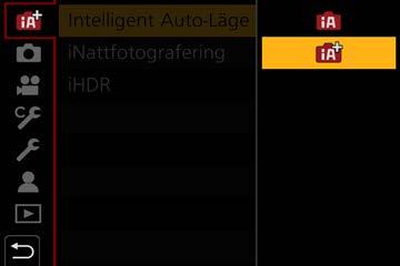 Bildtagningsläge Ta bilder med automatiska inställningar (Intelligent Automatiskt läge) Bildtagningsläge: Det här läget rekommenderas om du bara vill kunna sikta och skjuta, eftersom kameran