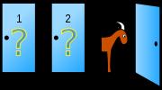 Monty Hall-problemet Presentatören (Monty Hall), som vet var de 2 getterna och bilen nns, öppnar en av de två resterande dörrarna där det nns 1 get.