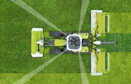 bakre stolparna har föraren optimal sikt över redskapet. Utformning och placering av manöverreglagen följer samma design som i CLAAS AXION 800- och ARION 600 / 500-serierna.