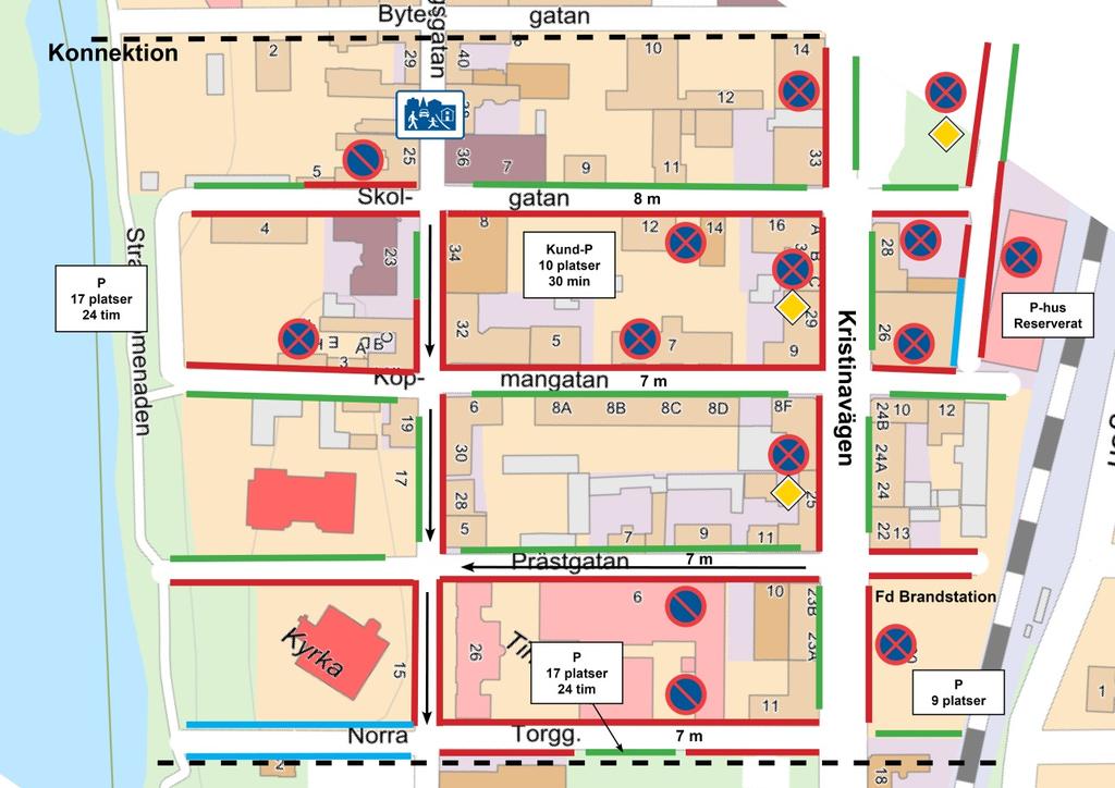 Sammanfattande analys Denna del av Lindesbergs centrum är den som har störst anspråk på god tillgänglighet till parkeringsplatser på grund av handeln.