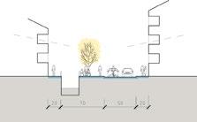 Anslutning till omgivande gatunät In- och utfarter till området sker från Bollmoravägen, Bollmora allé och via Dalgränds förlängning. Tvärgatan fyller flera viktiga funktioner.