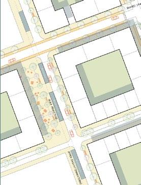 Nytt kvarter Nytt kvarter Vårdfastighet Nytt kvarter Nytt kvarter 30 OFFENTLIGA MILJÖER SIMVÄGEN OFFENTLIGA MILJÖER 31 TVÄRGATAN Bio Forellen GRÖNA GATAN Nytt kvarter Möjligt läge för nytt högt hus