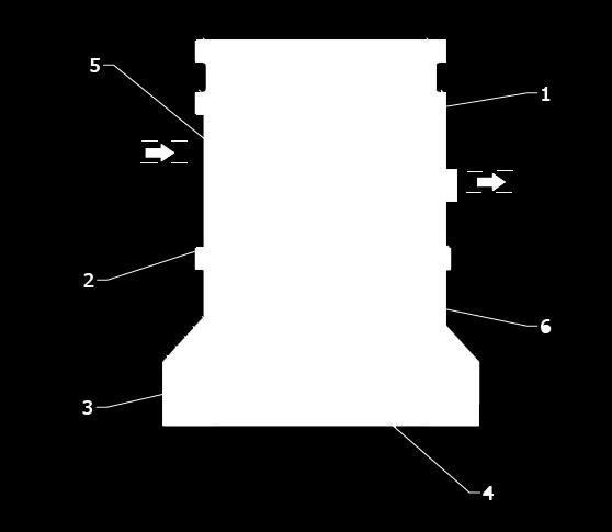 Dränslang 5. Muff (anslutning inlopp) 6.