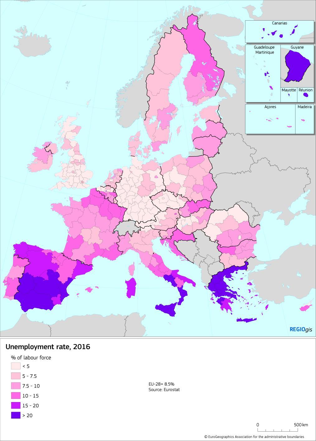 Arbetslöshet EUROPEISKA
