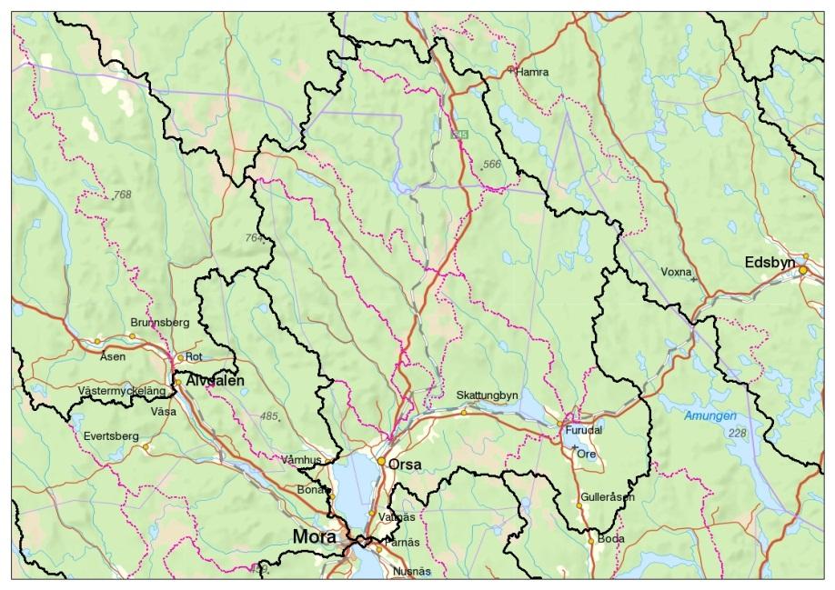 Åtgärdsområde (ÅOS) Oreälven mellan
