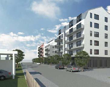 Totalt innehåller förslaget cirka 210 lägenheter i 5-6 våningar, varav tio utgörs av LSS-bostäder.
