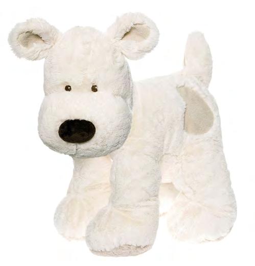 Cream Hund, stor, vit