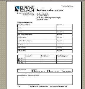 Exempel: Anmälan om barnomsorg Traditionella felsyner: Informationsprocess = Workflow (arbetsflöde)