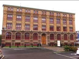 B19 Huvudkontor, lager, matsal Uppfördes som kontor1903. Tidigare låg kontoret på Norra Hamngatan i Sahlgrenska huset.