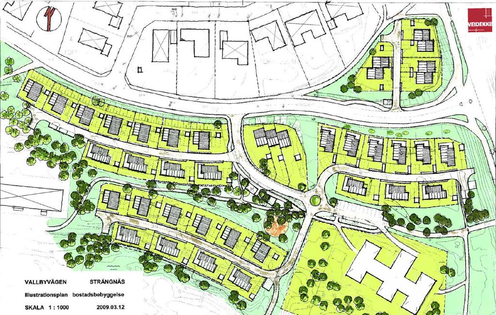 Gestaltningsprogram för del av Strängnäs 3:1 Vallbyvägen, Strängnäs sid 5 (12) Planförslaget Bild 4.