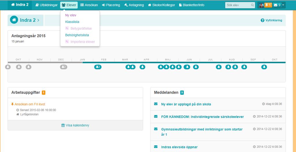 Registrera enstaka elev