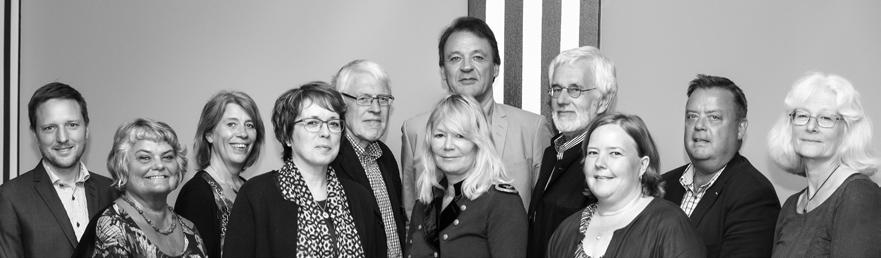 Styrelse Från vänster: Adam Brånby, Ulla Lindqvist, Ylva Hoffman, Inga-Lill Andersson, Jaan Kolk, Bengt Olsson, Anna-Lena Bohm, Per Mårtensson, Helena Gunnarsson, Thomas Gustafsson och Christina