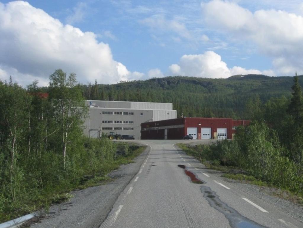 21 VILHELMINA MINERAL Memorandum 2018 Bild: Kvarvarande byggnader i Joma från tidigare driftsperiod under 1972-1998.