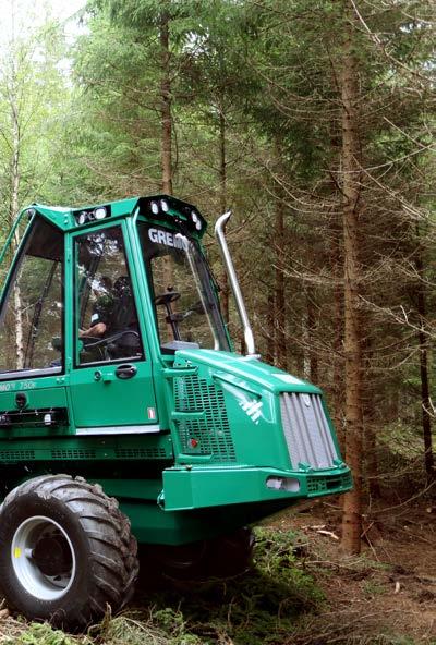 Gremo 750F är en liten skotare med fokus på komfort och låg egenvikt. Med den höga komforten och den höga driftsäkerheten blir all typ av gallring lönsam för dig som användare.