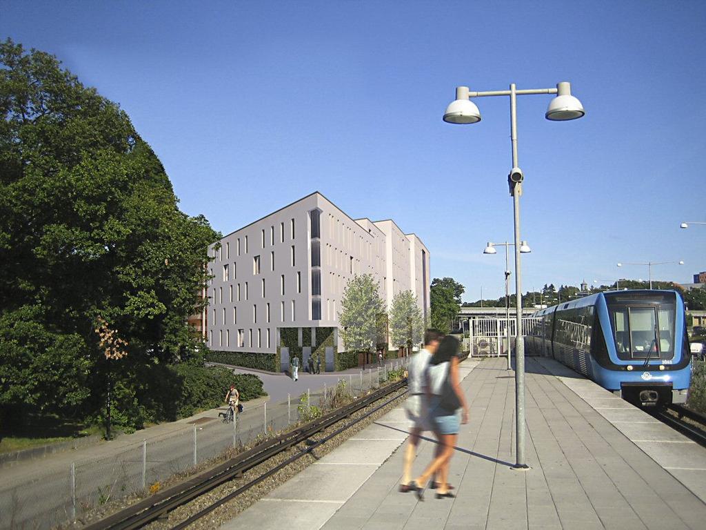 SID 6 (7) Vy från Kristinebergs T-banestation, Arkitema arkitekter Tillgänglighet Stadens tillgänglighetskrav kommer att beaktas i det fortsatta planarbetet.