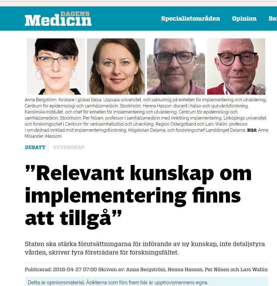 Fokus på att underlätta patientmötet Stärka förutsättningarna för att använda