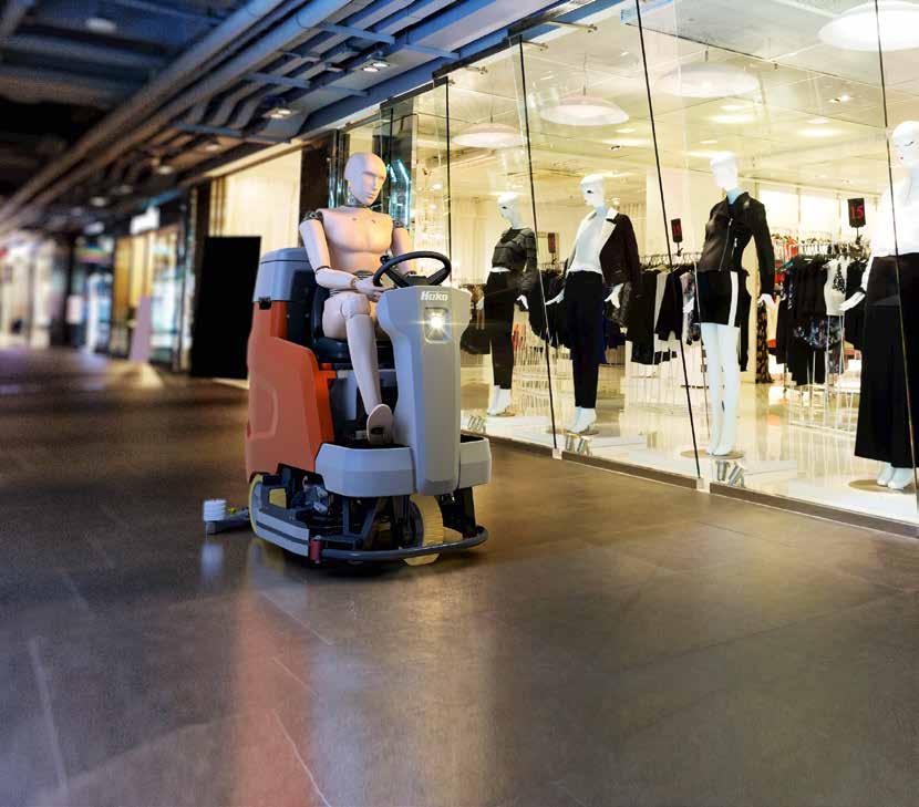 Säkert och bekvämt arbete: Det ergonomiska och ryggvänliga sätet garanterar att föraren kan arbeta effektivt och samtidigt ha en bekväm arbetsställning. Allt på kontrollpanelen är inom räckhåll.