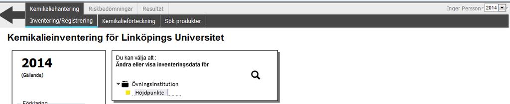 3. Välj rum. Markera den lokal som kemikalieförteckningen ska gälla för. 4. Klicka på Excel och skriv ut. 4b.