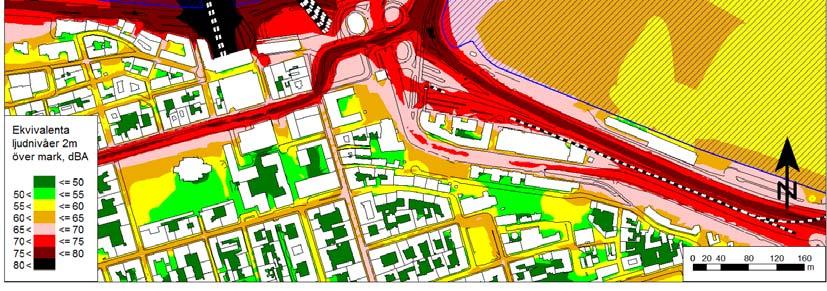 kan tänkas beröras av bullrande arbeten. I Gamla stan bedöms bostäder finnas främst vid Kornhamnstorg, Mälartorget och tvärgator in från dessa torg, men inte vid Slussplan eller längs Skeppsbron.