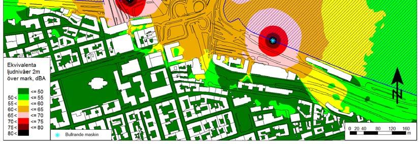 trafikapparaten byggs om bedöms vara 2 till 3 dba lägre