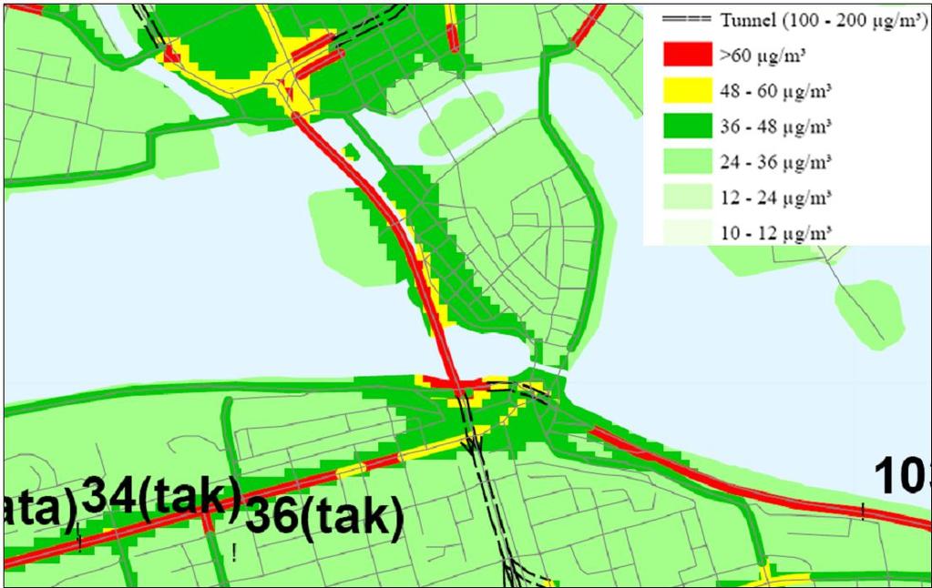 Stockholms stads miljöförvaltning övervakar luftmiljön vid ett antal mätstationer. De gör också spridningsberäkningar av luftföroreningar i olika områden.
