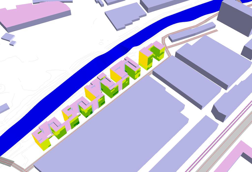 Kv Gösen Trafikuppgifter prognosår 2030 Husförslag Kv Gösen Med portiker Ekvivalent ljudtrycksnivå L Aeq i db ref.